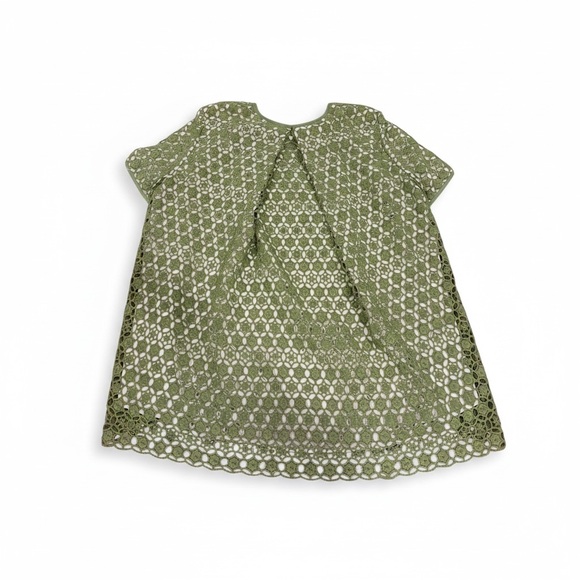 TORY BURCH Olive Lace Detail Top - Picture 3 of 3
